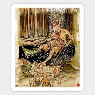 Hop o My Thumb - Arthur Rackham Sticker